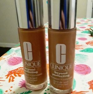 Two brand-new but open box Clinique Beyond perfect